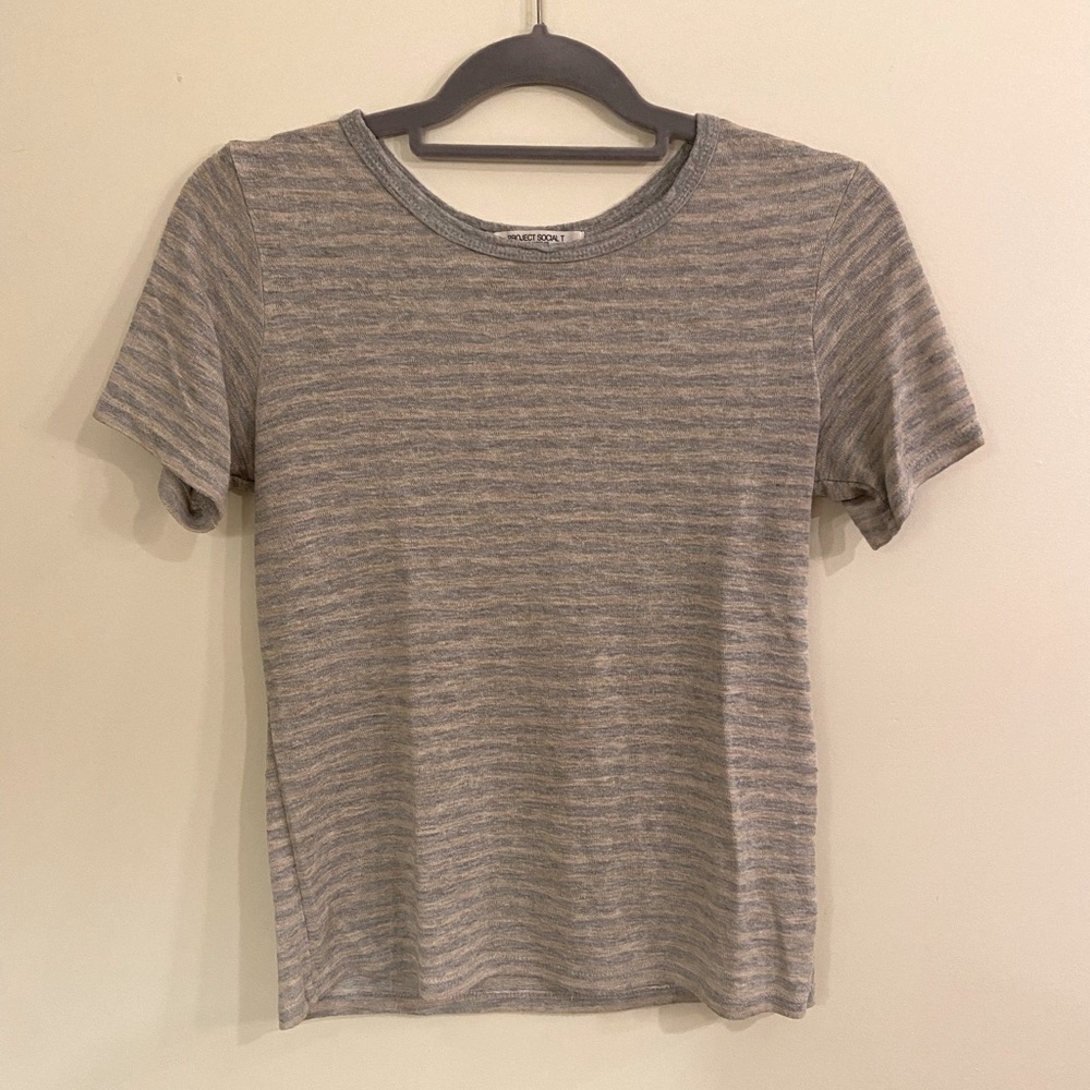 Project Social T striped tshirt